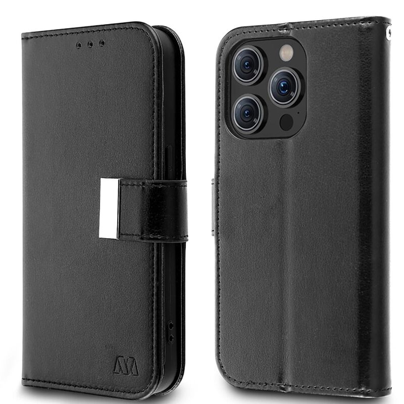 Funda Mybat Cartera Para Iphone 15 Plus - Negra... image number null