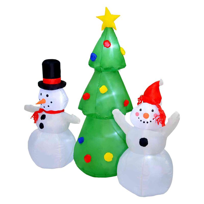 Inflable Navidad Mu&ntilde;eco Nieve 1.65m Decoracion ... image number null