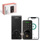Cerradura Inteligente para Exterior 3 en 1: App, Contraseña o Llave, Redlemon, Color Negro, 83622