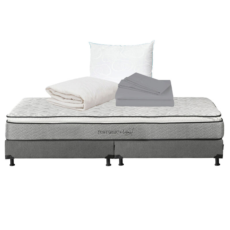 Colch&oacute;n King Size Vail + Box + Almohada Oso + P... image number null