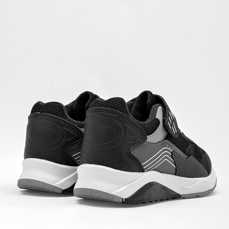 Lux-10 Tenis urbano para ni&ntilde;o. Negro gris image number null