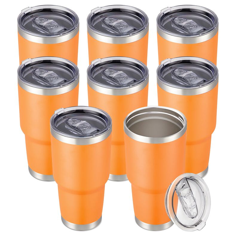 Vaso T&eacute;rmico Cool Yoleb 850 ml, Set De 8, Acero... image number null
