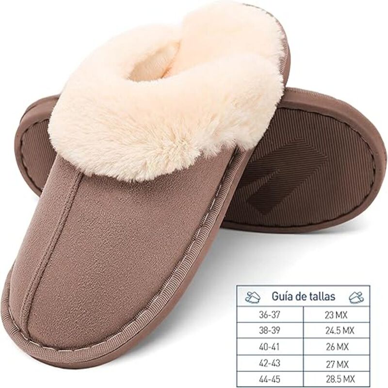 Pantuflas Unisex para Adultos Cafe Talla 28 Blu... image number null