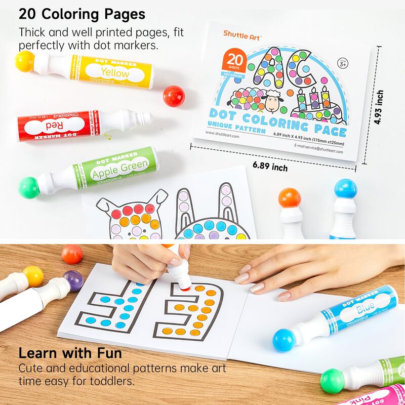 Marcadores De Puntos Shuttle Art, 14 Colores, P... image number null
