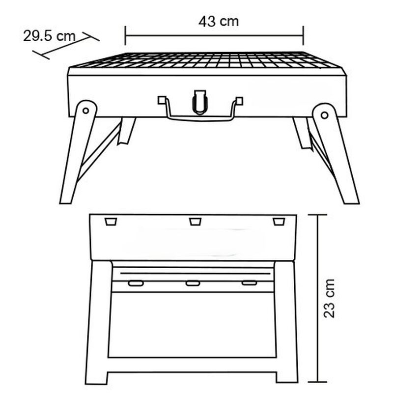 Asador Portatil T-Bone image number null