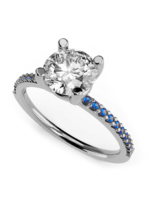 Anillo de Compromiso de 14K con Circonia Talla ... image number null