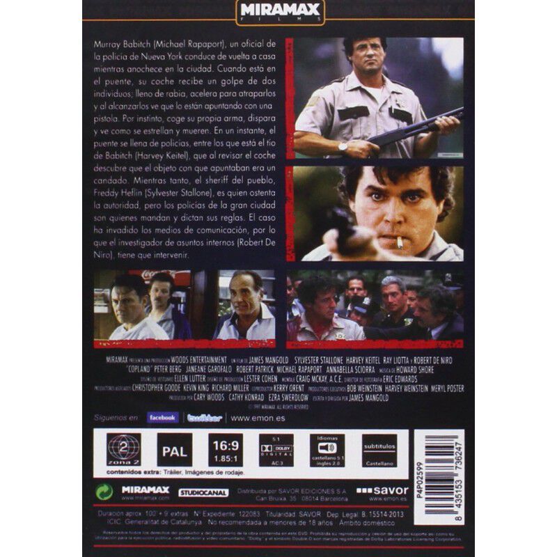Copland [DVD] (1997) Cop Land image number null