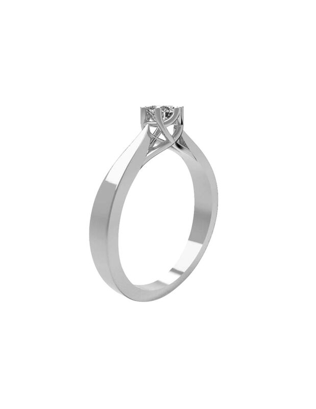 Anillo de Compromiso de 14K con Diamante de Lab... image number null