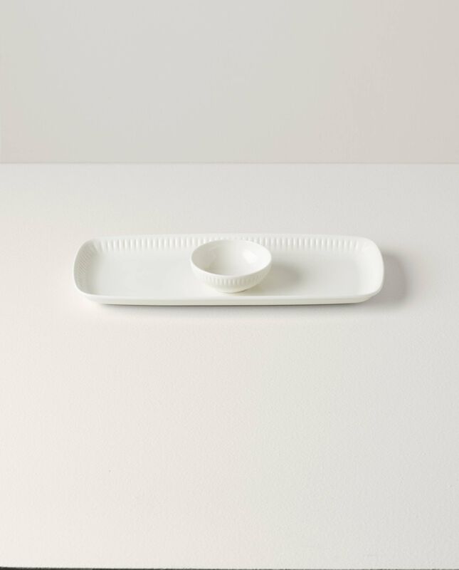 Juego De Bandeja Y Cuenco Lenox 2.43 De Porcela... image number null