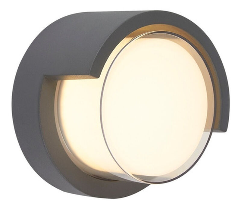 Lampara Muro Led Exterior Gris 15w Luz Suave C&aacute;... image number null