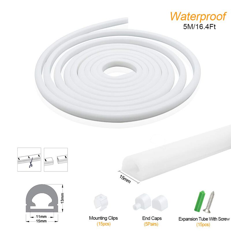 Canal De Tira Led Birray 5 m 13 &times; 15 mm Ip67 Im... image number null