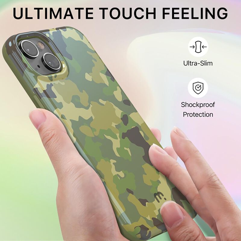 Funda MYBAT Chic para iPhone 13 dise&ntilde;o camuflaj... image number null