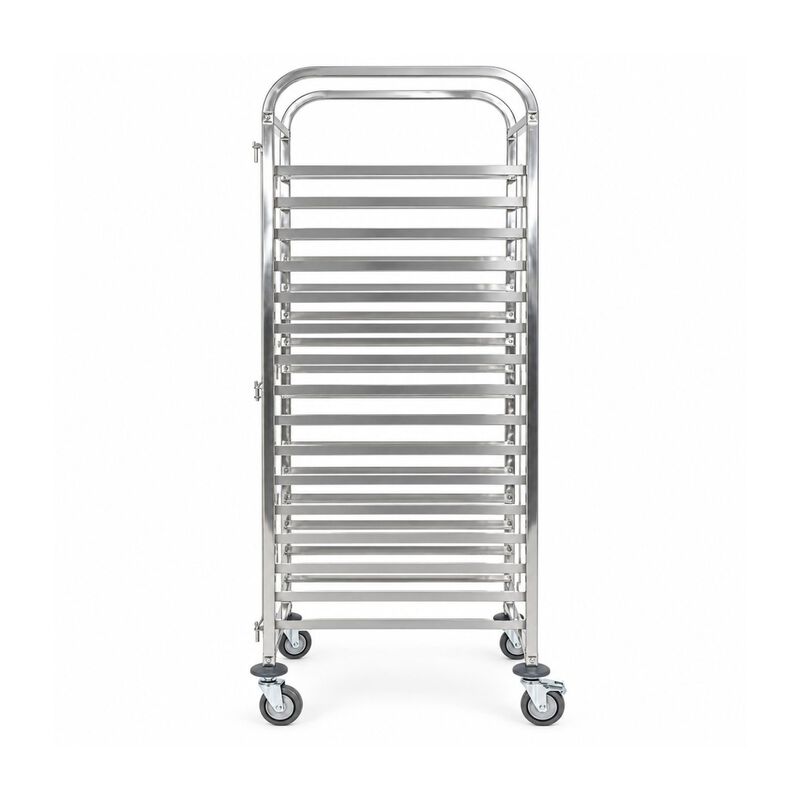 Rack Espiguero 16 Niveles 96kg Ss201 Ruedas Fre... image number null
