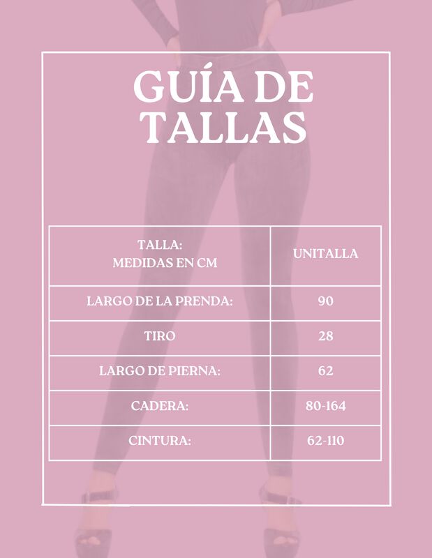 Leggings De Mujer Lic-03 Rosa Aterciopelado image number null