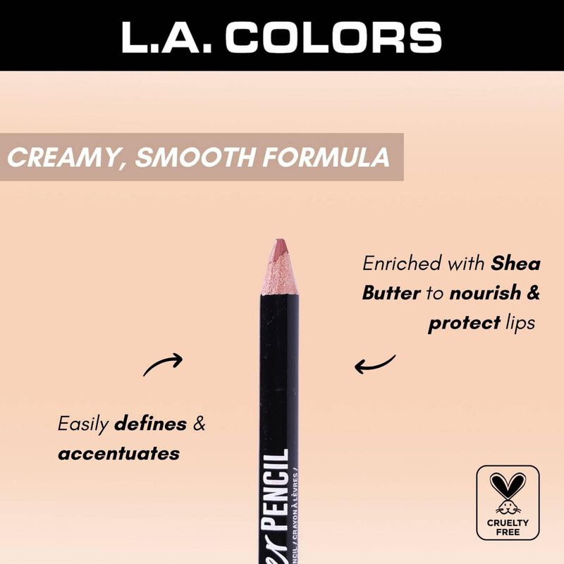 L&aacute;piz Delineador De Labios L.a. Colors Negro Cp... image number null