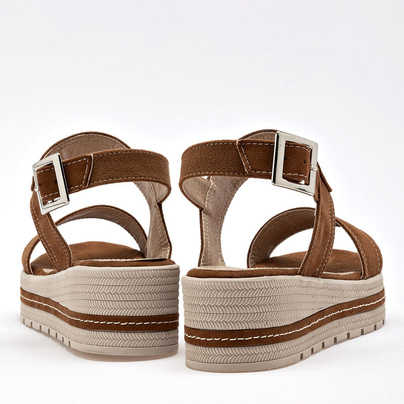 Been Class Sandalia para mujer camel image number null