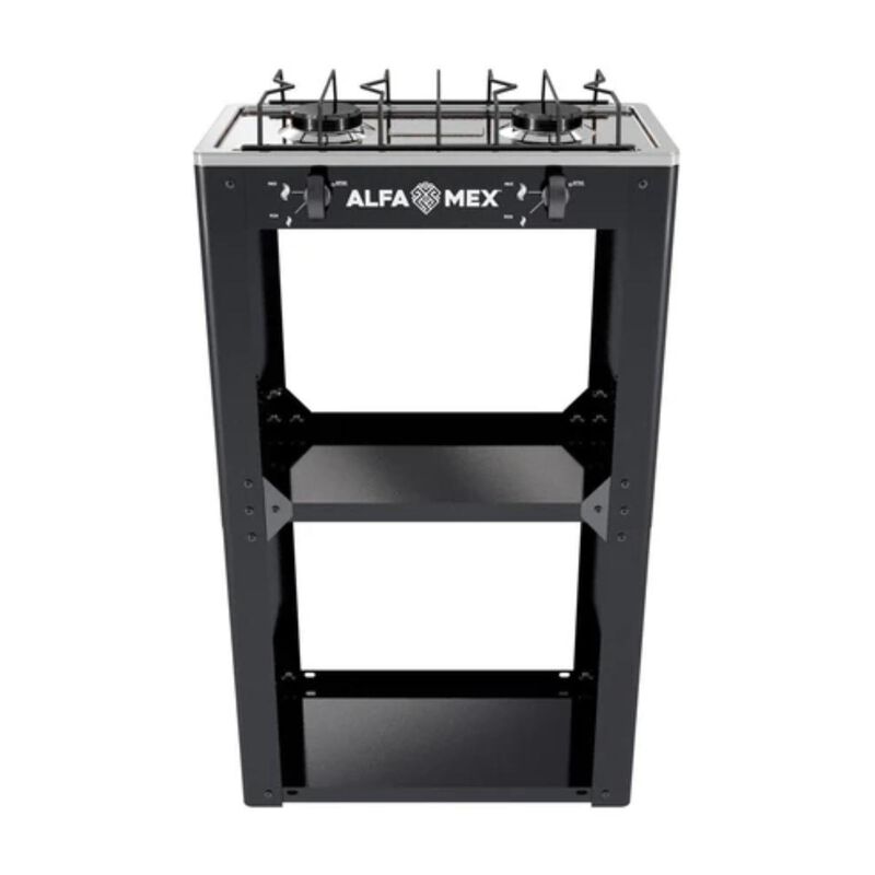 Parrilla de Gas con Estante Alfamex 2 Quemadore... image number null