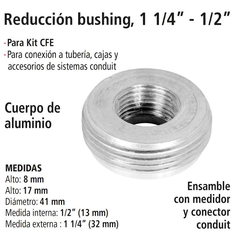 Reductor Bushing 1 1/4&rdquo; - 1/2&rdquo; IUSA image number null