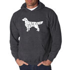 Sudadera Con Capucha Word Art Para Hombre - Golden Retriever - Gris