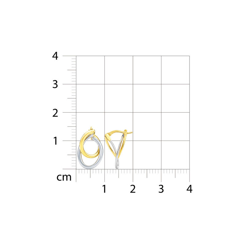Arracadas 2begold Amarillo Con Blanco (925+1/10... image number null