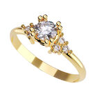 Anillo de Compromiso de 14K con Diamante de Laboratorio 0.50 CT F VS1 Talla 9.5 ORO AMARILLO 14K &ndash; / M428-50-14Y-LG-95