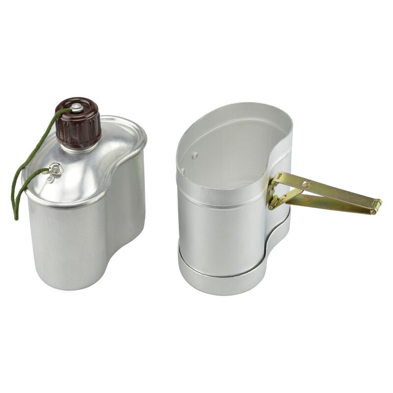 Cantimplora 1.0l Aluminio Taza Funda Campismo P... image number null