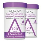 Almohadillas Desmaquillantes Almay Biodegradables, Paquete De 2
