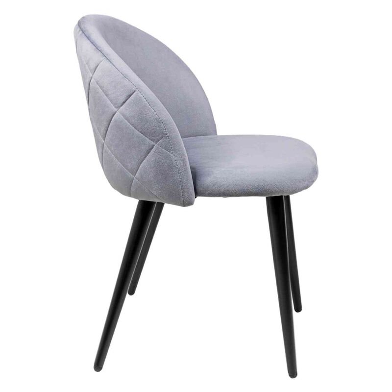 Set 2 Sillas Comedor Terciopelo Modernas Acolch... image number null