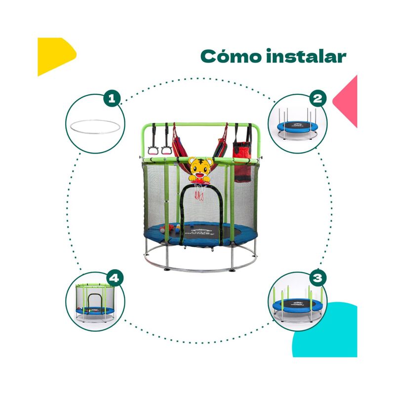 Trampolin Brincolin 142cm Infantil Multijuego B... image number null