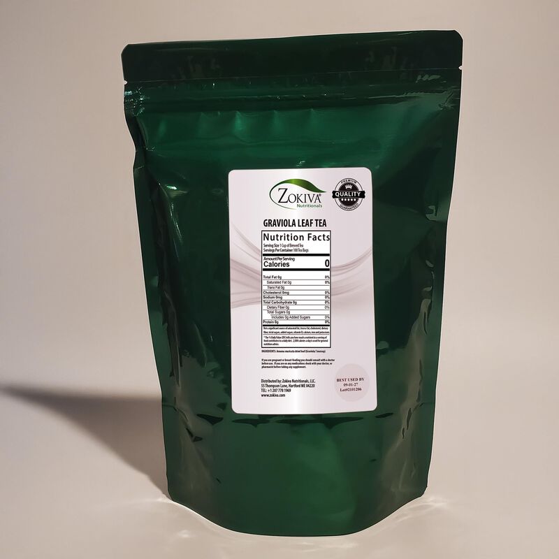 T&eacute; De Graviola Zokiva Nutritionals 100 Bolsas S... image number null