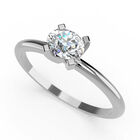 Anillo de Compromiso de 14K con Diamante de Laboratorio 0.20 CT F VS1 Talla 6 ORO BLANCO 14K&ndash; / FJ842-20-14W-LG-6