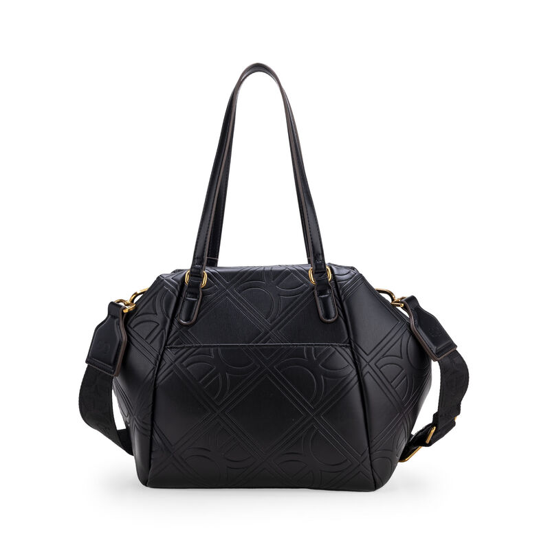 Bolsa Tote Mediana Con Monedero Color Negro image number null