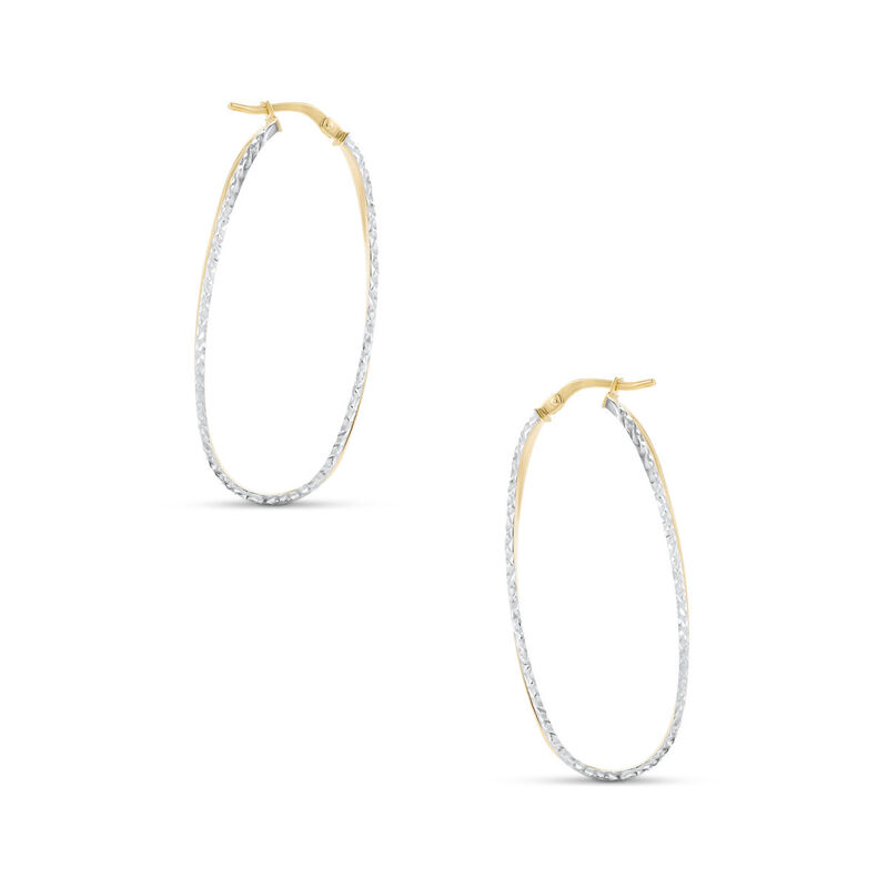 Arracadas Bicolor Oro 14k Elegantes | Bizzarro image number null