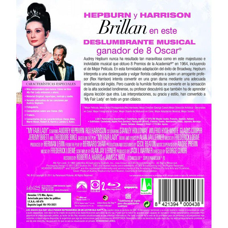 My Fair Lady (2 Bd) [blu-ray] image number null