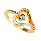 Anillo de Compromiso en Oro Amarillo 14K con Circonia -  Talla:10.5/ FJ670-14Y-CZ-105