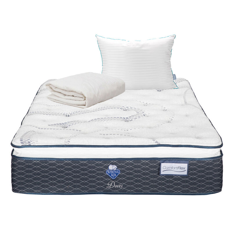 Colch&oacute;n Queen Size Dover + Almohada Royal + Pro... image number null