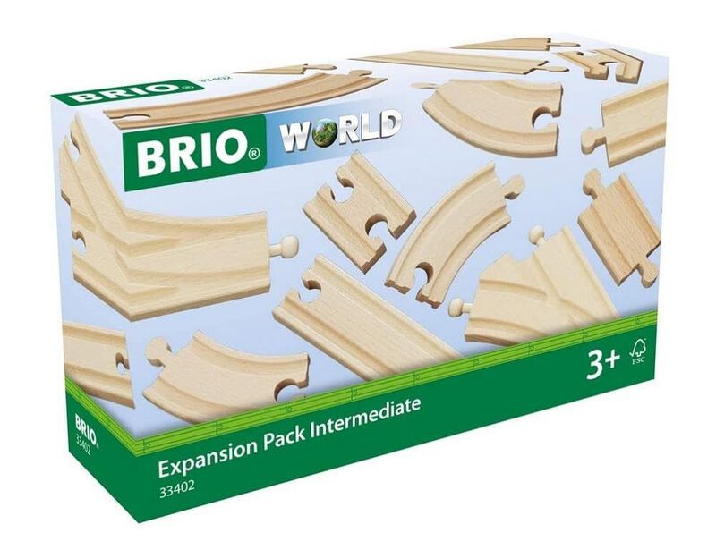 Pack De Expansi&oacute;n, Juego De Trenes De Madera Br... image number null