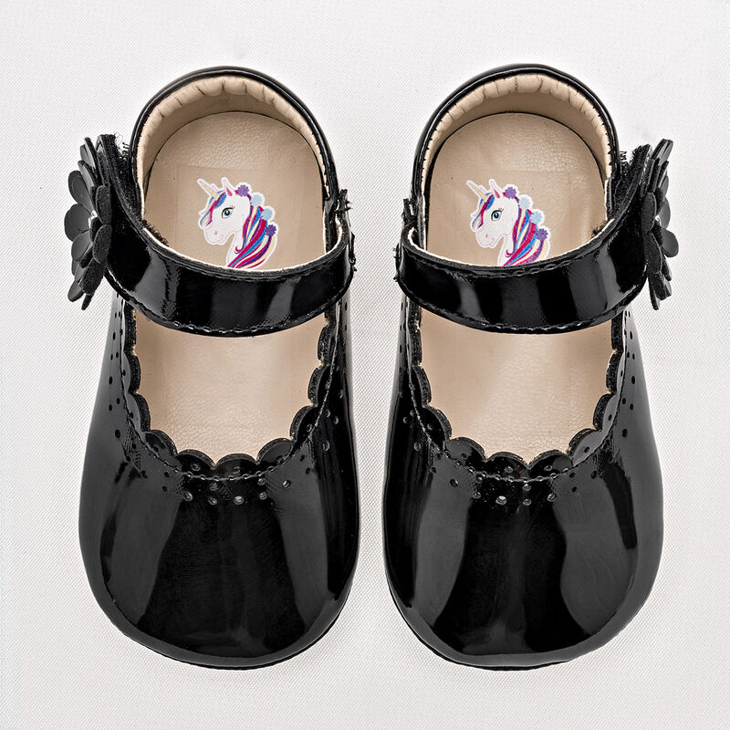 Ensueño Zapatitos para bebé niña negro charol image number null
