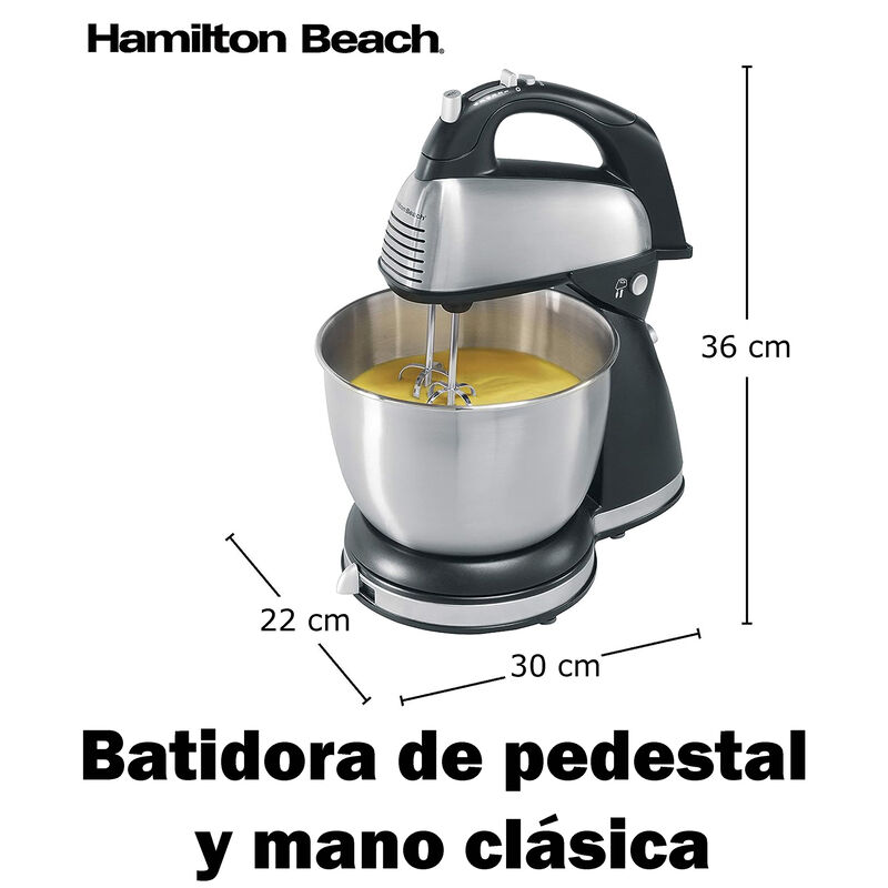 Batidora de Pedestal Hamilton Beach Negro/Plata... image number null