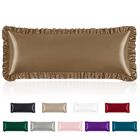 Funda De Almohada Corporal Homiest 152 cm Color Camel Con Volante