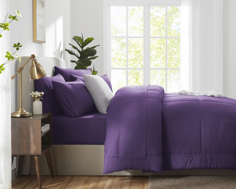 Juego De Edred&oacute;n Cozylux, Color Morado, Tama&ntilde;o ... image number null