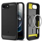 Funda Spigen Rugged Armor Magfit Para Iphone 16e, Color Negro Mate