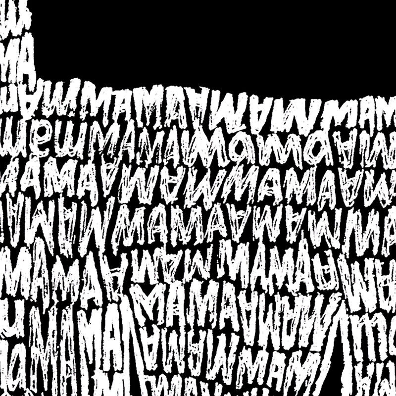 Camiseta Word Art Para Mujer - Mam&aacute; Llama- Rosa image number null