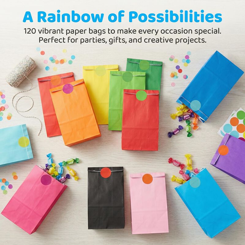 Bolsas De Regalo Jucoan Pack De 120 (23 &times; 13 &times; ... image number null