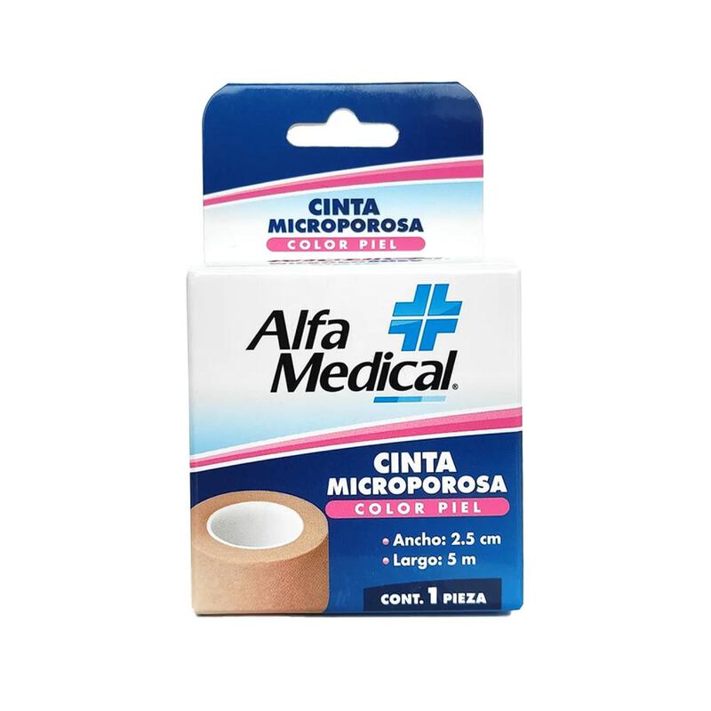 Cinta Microporosa Alfa Medical Color Piel 2.5cm... image number null