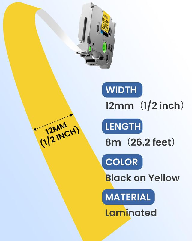 Cinta De Etiquetas Markdomain Tze Laminada Amar... image number null