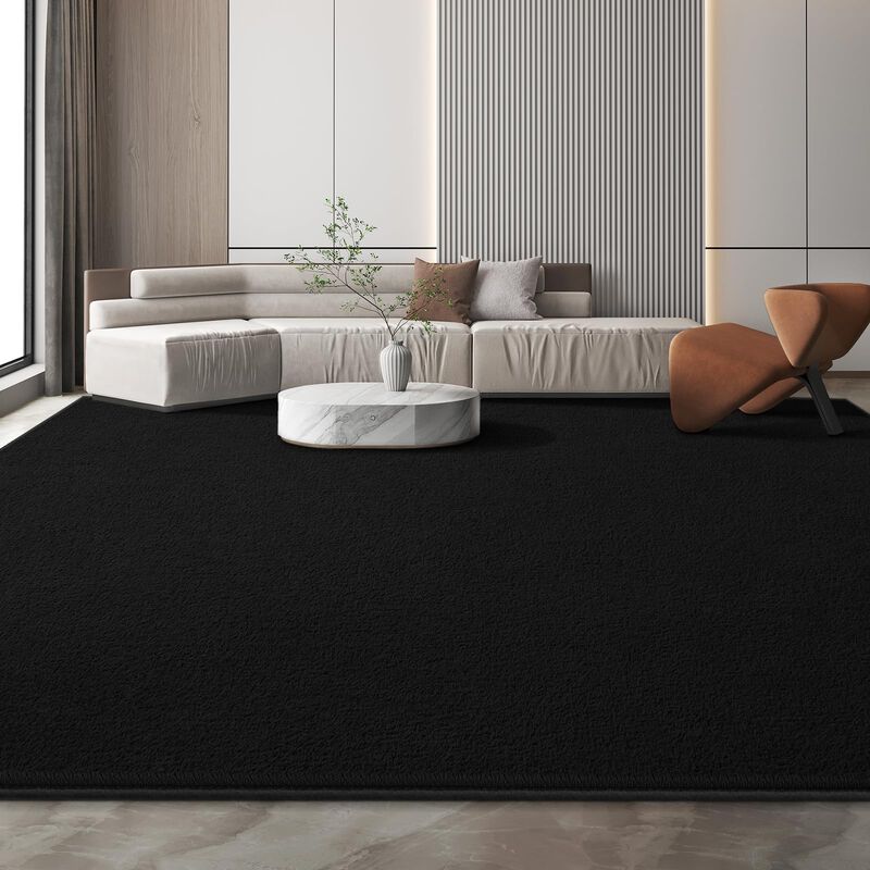 Alfombra De &Aacute;rea Crobeew 122 cm &times; 183 cm Negra image number null