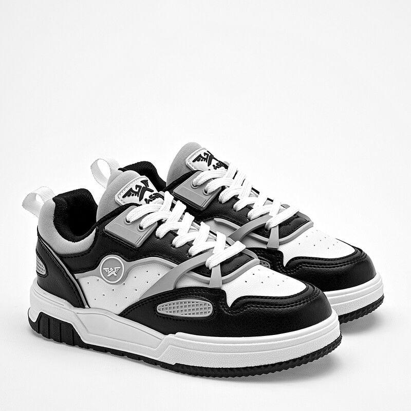 Clasben tenis para ni&ntilde;o  blanco negro cod 14097... image number null
