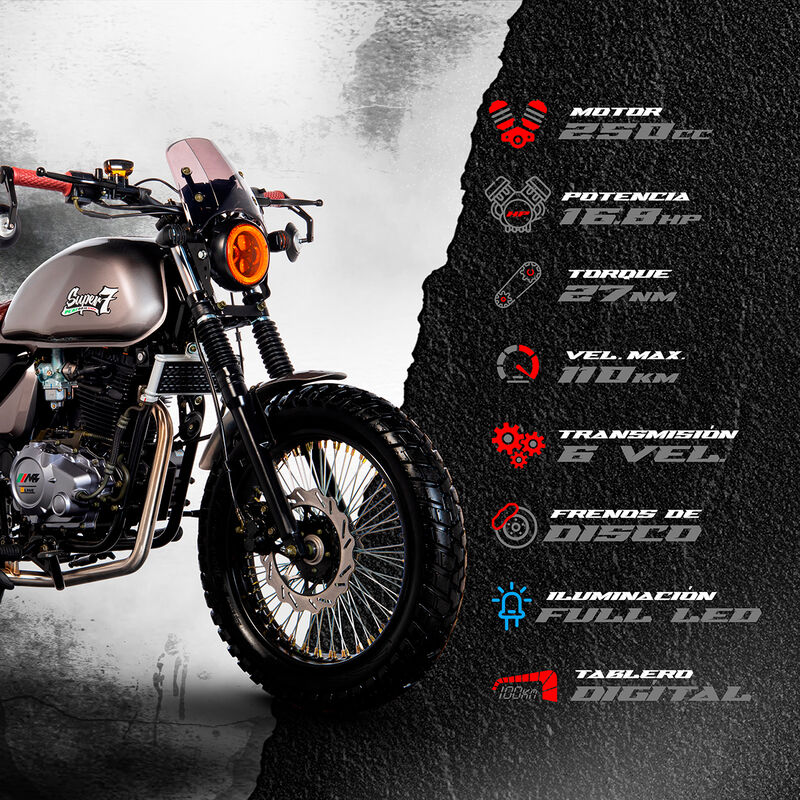 Motocicleta Mb Motos Super 7 Modelo 2026 image number null