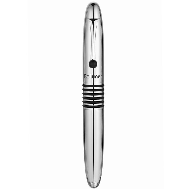 Pluma Rollerball Beiluner Plata Cromo Edc Tinta... image number null